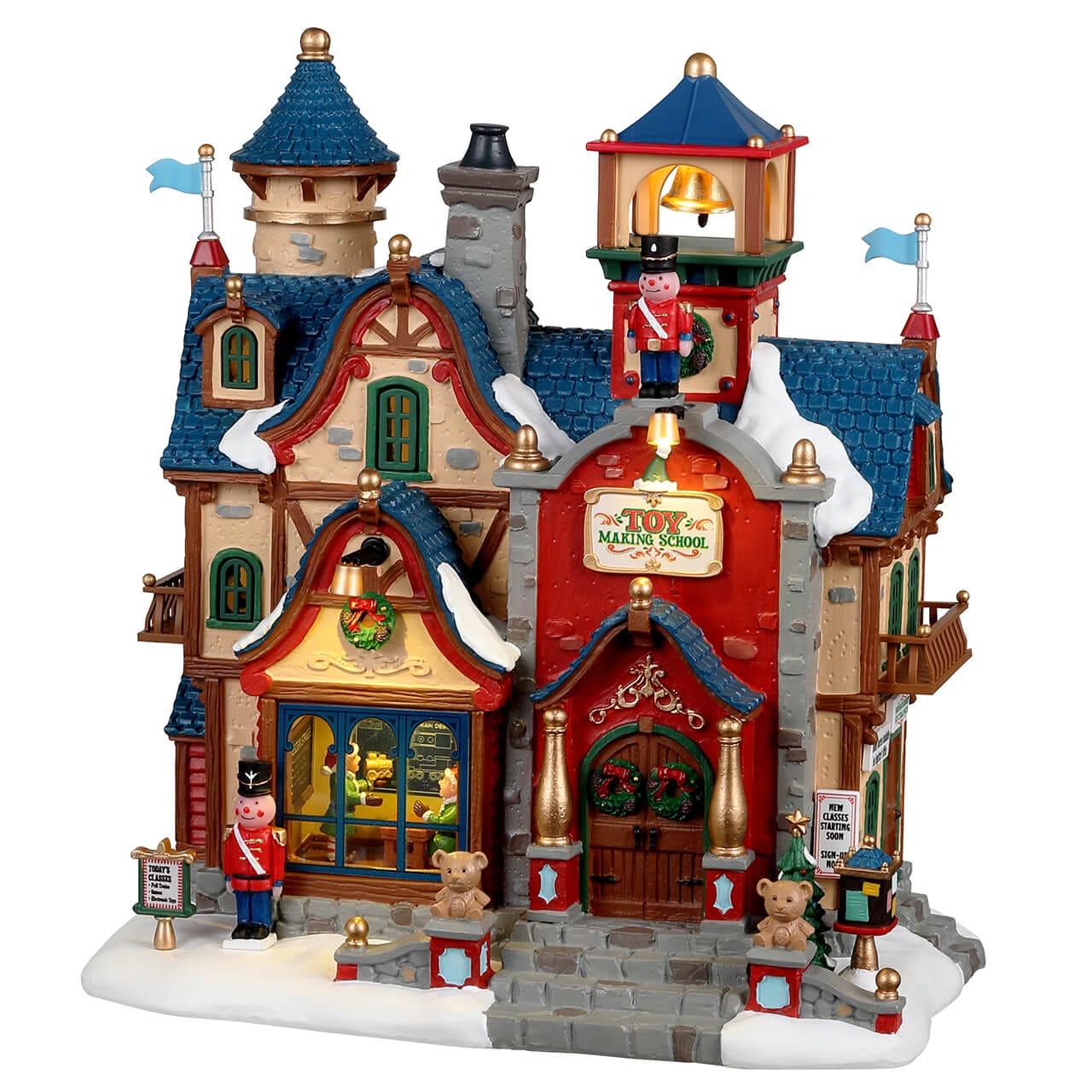 lemax トイストア Amazon.com: Lemax Christmas Village Santas List Toy Shop Battery