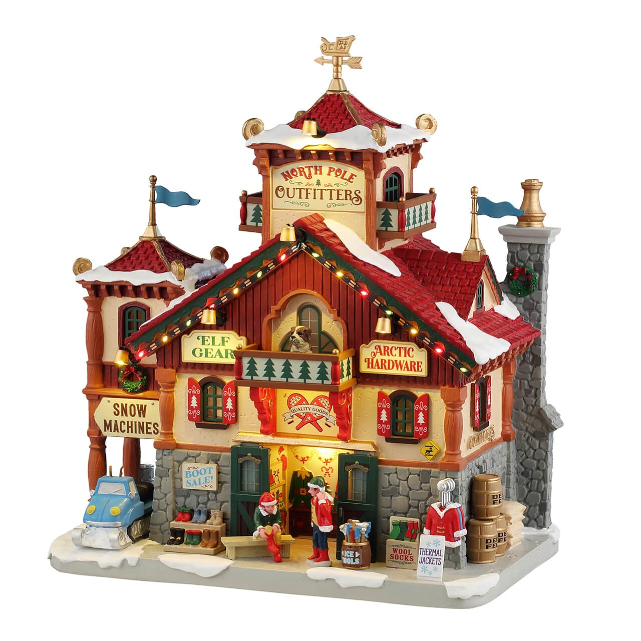 North Pole Series エルフのバンハウス Dept 56 Village North Pole