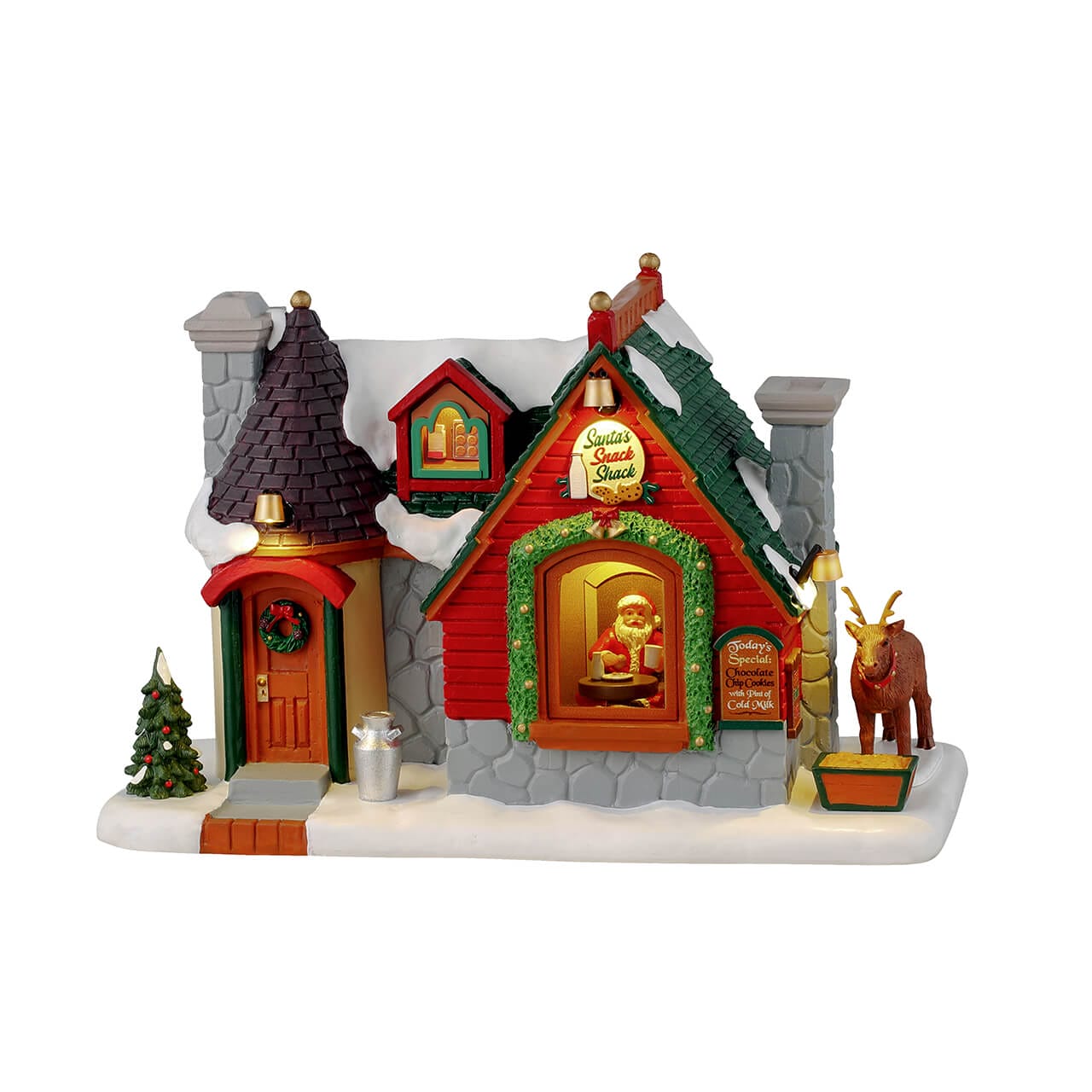 lemax トイストア Amazon.com: Lemax Christmas Village Santas List Toy Shop Battery