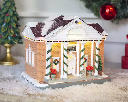 Norman Rockwell Lemax Collection Berkshire Bank Trust Company