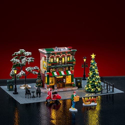 mariopizza Lemax Collection Marios Pizzeria Bistro Set